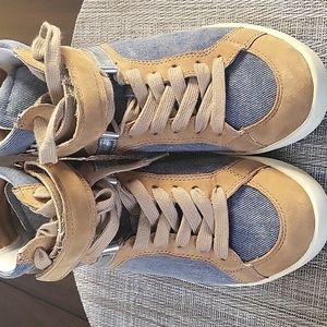 Guess High Top Sneakers in Denim and Suede